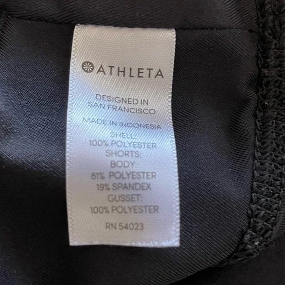 Athleta Women's Laser Run Black Lightweight Waterproof Tennis Activewear Skort M - Picture 7 of 9